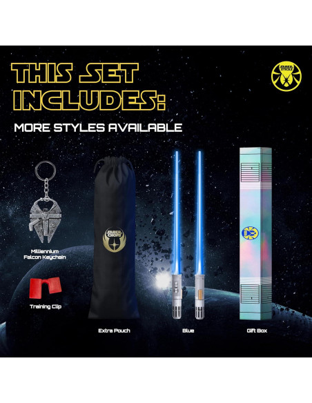 Palillos de Sable de Luz LED Sabersticks 1 Par Azul