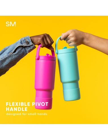 Botella de Agua Simple Modern 24oz Riptide con Mango