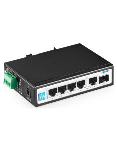 Switch Industrial PoE 6 Puertos YuLinca 1G IP30 -40 a 75C