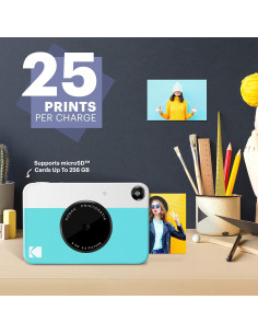Cámara Instantánea Kodak PRINTOMATIC Azul + 50 Hojas ZINK 2