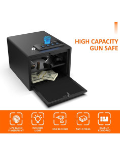 Caja Fuerte Biometrica Z ZLJUAN LT-106-F-X para Pistolas 2