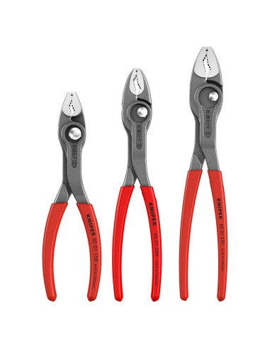 Juego de 3 Alicates Knipex TwinGrip con Mango Antideslizante