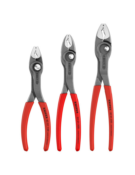 Juego de 3 Alicates Knipex TwinGrip con Mango Antideslizante