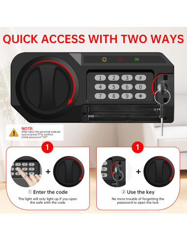 Caja Fuerte a Prueba de Fuego y Agua VIDXCVIT 5 Pies Cúbicos