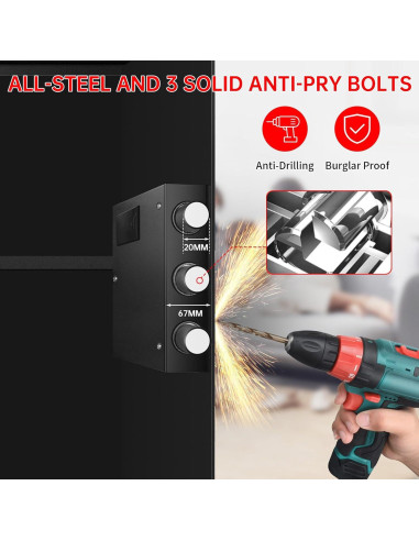 Caja Fuerte a Prueba de Fuego y Agua VIDXCVIT 5 Pies Cúbicos