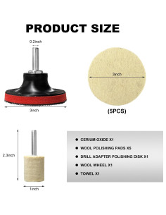 Kit de Pulido de Vidrio SHMZK con Polvo de Óxido de Cerio 2