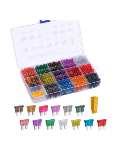 Kit de 130 Fusibles de Cuchilla SIM&NAT 1A a 40A Automotrices