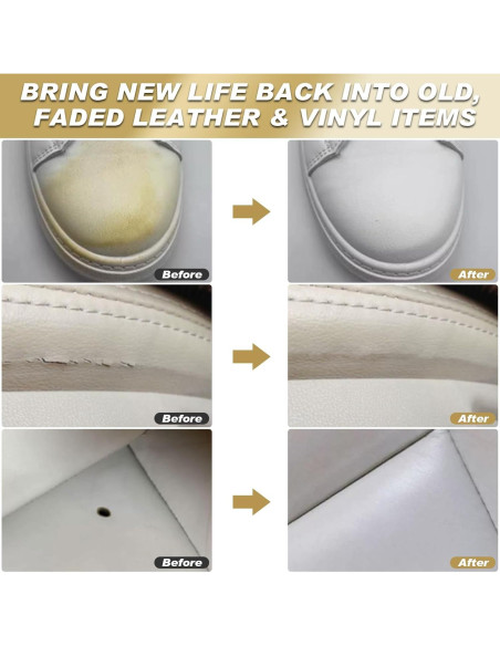 Kit de Reparación de Cuero SEISSO Gris 10 Piezas para Muebles