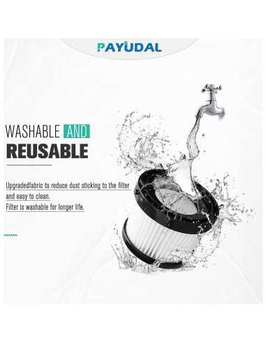 4 Filtros HEPA Reemplazo PAYUDAL DCV501HB para Aspiradora DEWALT 20V