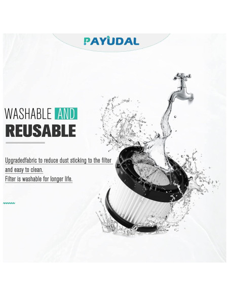 4 Filtros HEPA Reemplazo PAYUDAL DCV501HB para Aspiradora DEWALT 20V