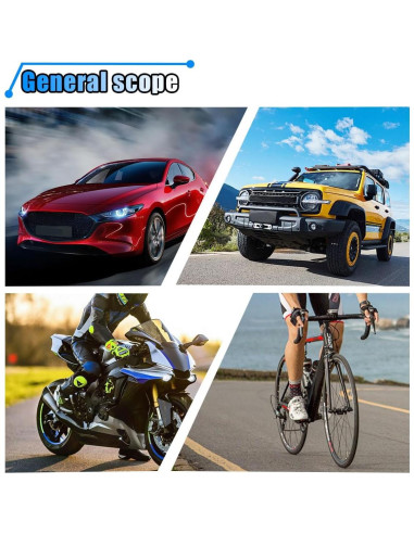 Kit de Reparación de Neumáticos 60PCS BDZMC con Destornillador