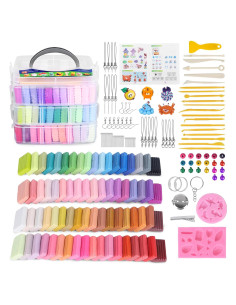 Kit de Arcilla Polimérica Aestd-ST 72 Colores y Accesorios