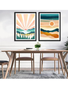 Kit de Pintura por Números YANXIN para Adultos - 2 Paquetes 40.64x30.48 cm 2