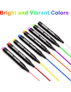Marcadores de Tiza Líquida YullTaiy Set de 8 Colores 1mm 2