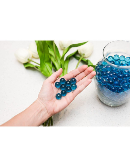 Galashield Esferas de Vidrio Azules 2.27 kg | 400 Perlas Decorativas