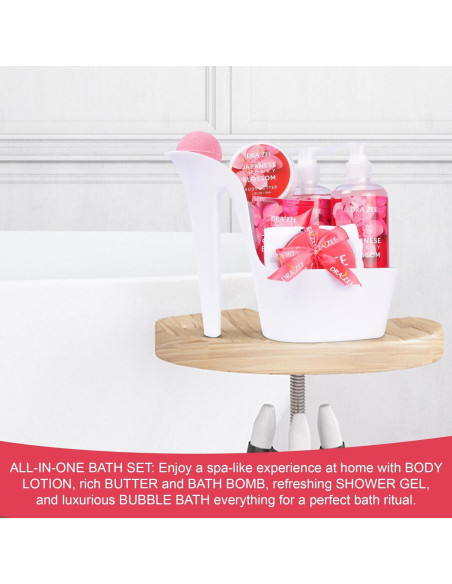 Set de Spa de Lujo Draizee - 8 Piezas Flor de Cerezo