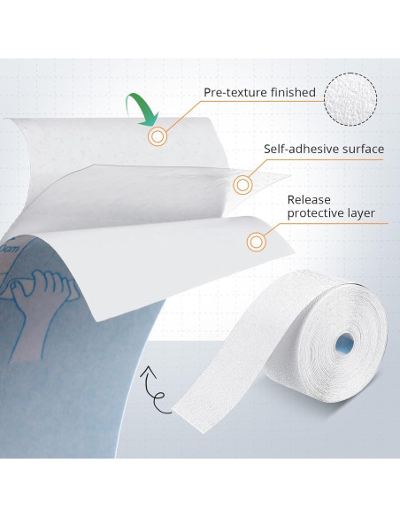 Cinta de Grietas Autoadhesiva Innconee 3.81 cm x 9.75 m Blanca