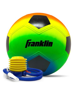 Balón de Fútbol Franklin Sports VIBE 16" Arcoíris con Bomba