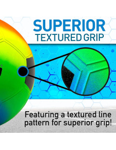 Balón de Fútbol Franklin Sports VIBE 16" Arcoíris con Bomba 2