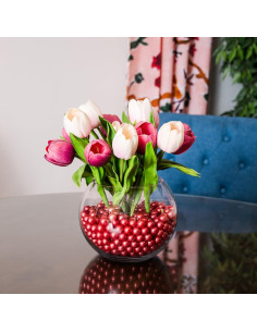 Canicas Galashield Rojas Escarlatas 80 Piezas de Vidrio 2