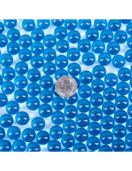 Galashield Esferas de Vidrio Azules 2.27 kg | 400 Perlas Decorativas