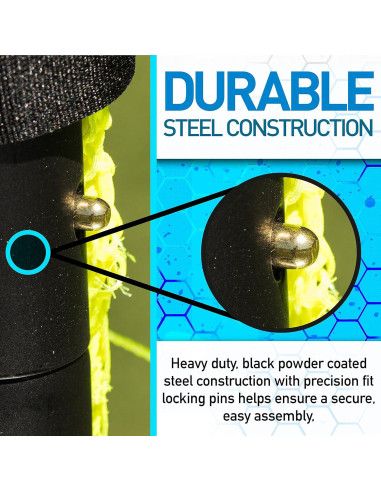 Gol de Fútbol Plegable Franklin Sports 6' x 4' Acero Negro