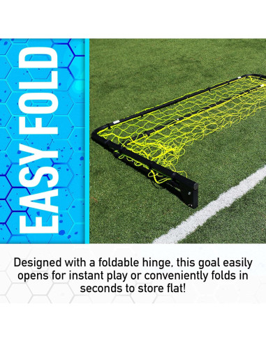 Gol de Fútbol Plegable Franklin Sports 6' x 4' Acero Negro