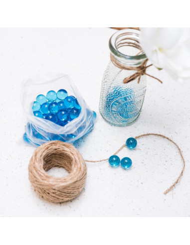 Galashield Esferas de Vidrio Azules 2.27 kg | 400 Perlas Decorativas
