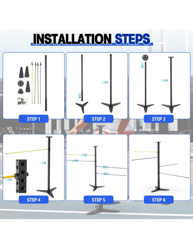 Entrenador de Drible de Baloncesto VioraWhite Ajustable 86 cm