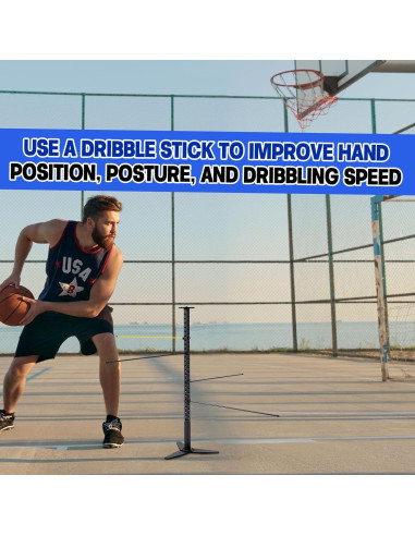 Entrenador de Drible de Baloncesto VioraWhite Ajustable 86 cm