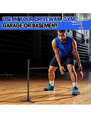 Entrenador de Drible de Baloncesto VioraWhite Ajustable 86 cm