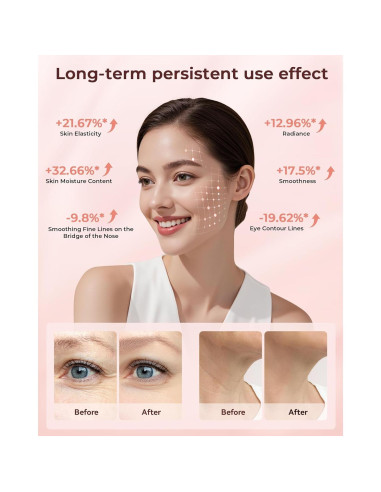 Máscara de Luz LED Tinkoola para Cara y Cuello - Negro