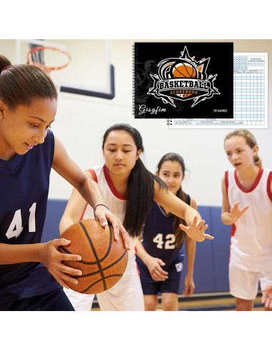 Libro de Puntuación de Baloncesto Gisgfim - 4 Libros 35 Juegos