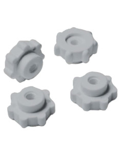 Tuercas para Casco de Cricket Shrey Gris Estándar