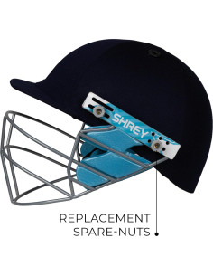 Tuercas para Casco de Cricket Shrey Gris Estándar 2