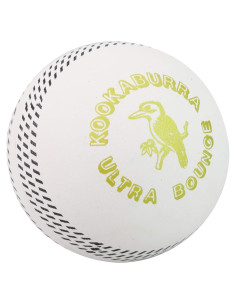 Pelota de Cricket Kookaburra Ultra Bounce 6cm Goma Blanca