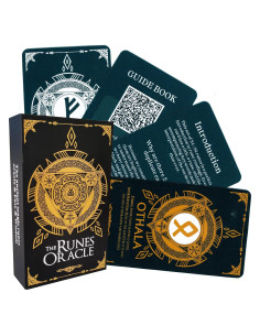 Cartas Oráculo de Runas Han Yu Bowen - Tarot Doble Color 24x2