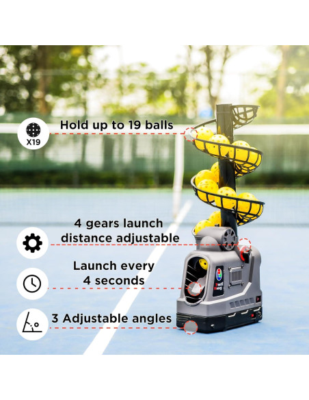 Máquina de Pickleball Furlihong 681PBH Automática 3 Ángulos