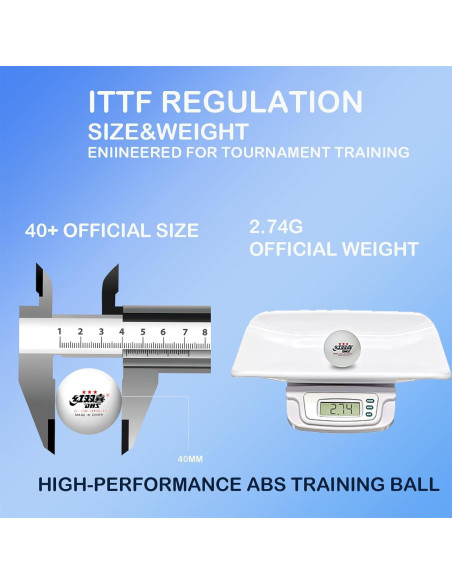 Pelotas de Tenis de Mesa Doble Felicidad DHS 3 Estrellas 10 Pcs