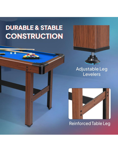 Mesa de Billar PEXMOR 121.9 cm para Niños y Adultos