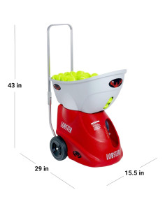 Lanzador de Pelotas de Tenis Lobster Sports Elite One - Portátil, Control de Spin, Velocidad Ajustable hasta 128.7 KMH 2