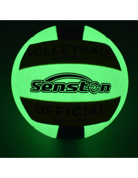 Balón de Voleibol Senston Tamaño 5 Brilla en la Oscuridad