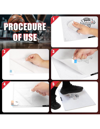 Alfombrilla Adhesiva de Baloncesto HIGHRAZON 44.4x34.2 cm