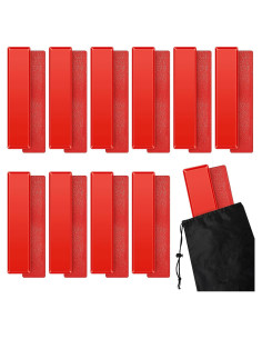 Kit de 10 Marcadores de Línea de Corte Blueweenly PVC Rojo
