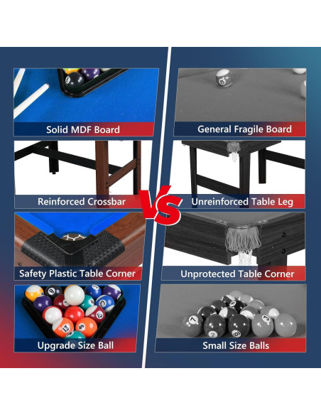 Mesa de Billar PEXMOR 121.9 cm para Niños y Adultos