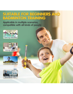 Raqueta de Bádminton MOOJAY TD1 con Entrenador de Potencia 2