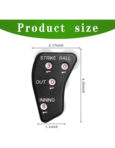 Clicker de Béisbol para Árbitro Watayo - 2 Piezas, 4 Vías