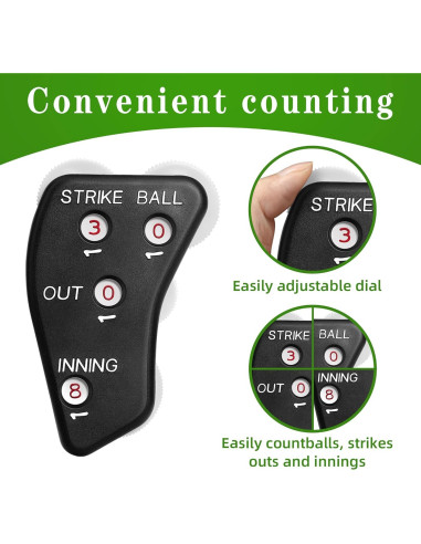 Clicker de Béisbol para Árbitro Watayo - 2 Piezas, 4 Vías