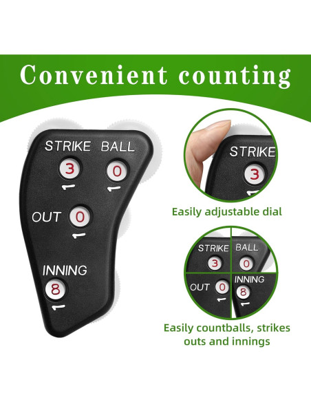 Clicker de Béisbol para Árbitro Watayo - 2 Piezas, 4 Vías