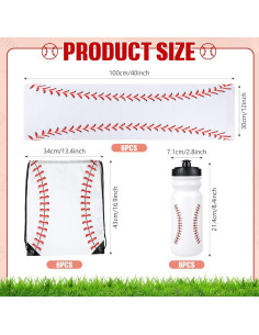 Kit de Enfriamiento Deportivo Jingmore 18 Pcs Béisbol 2